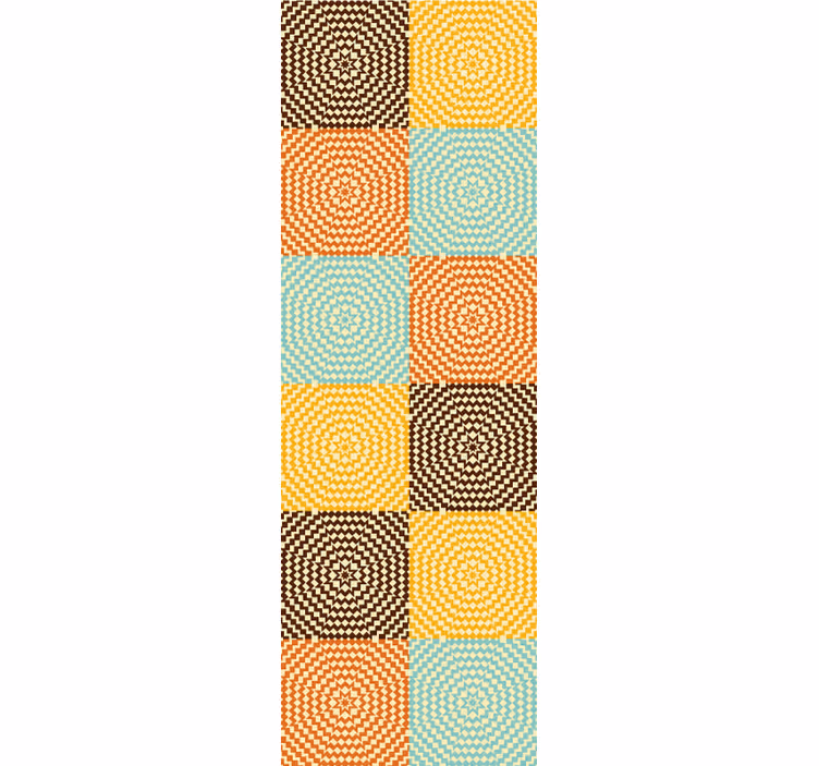Tapete geometrisch geometrische spiralsquares - TenStickers