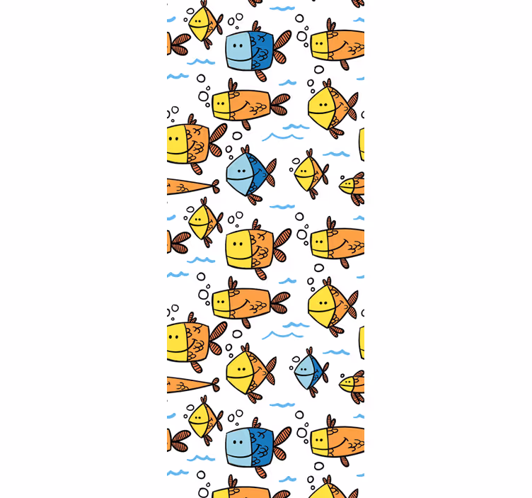 Fische Tapete wasser-cartoon-spaß - TenStickers