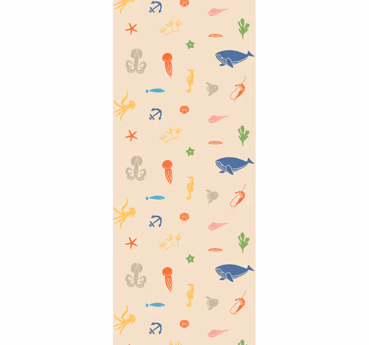 Tiere Tapete meereslebewesen-motive - TenStickers