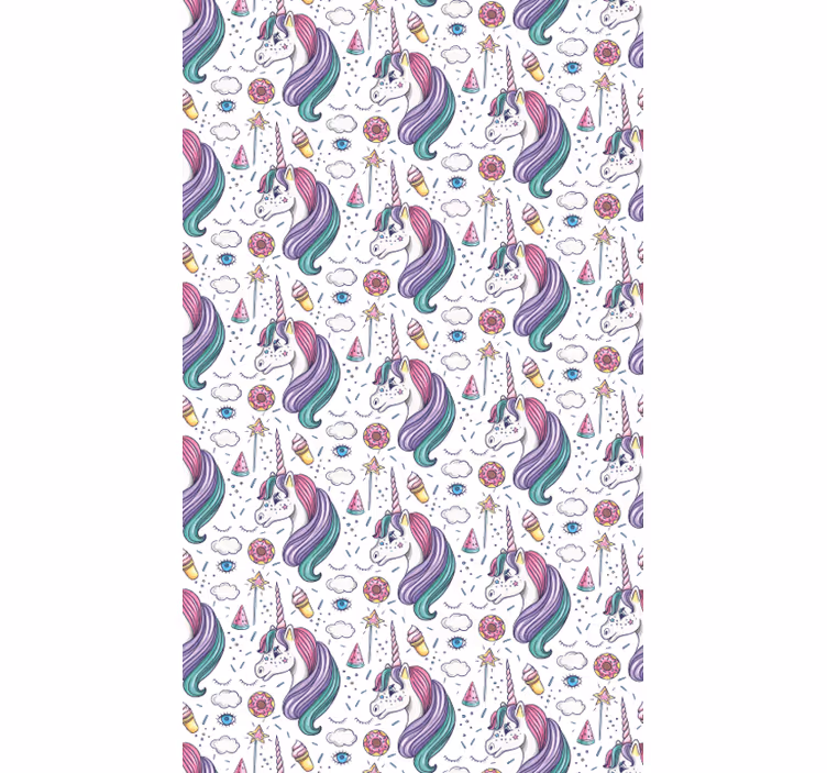 Tapete Kunst einhorn-traumlandschaft - TenStickers