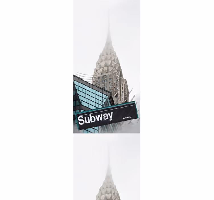 Tapete stadt und land u-bahn eingang - TenStickers