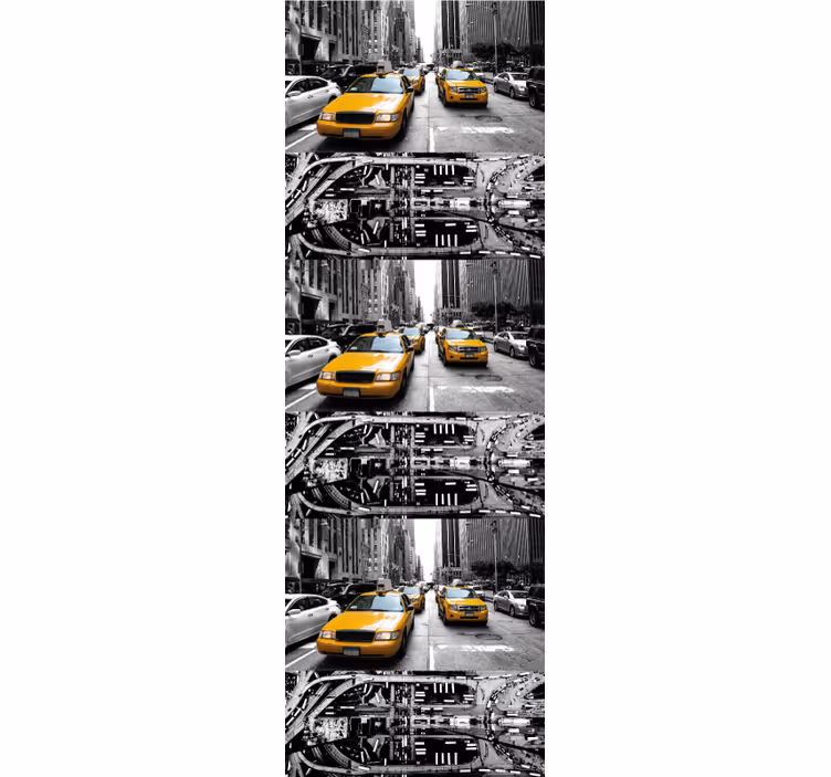 Tapete Stadt und Land städtische taxiszene - TenStickers