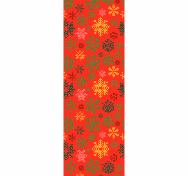 Tapete Weihnachten festliches schneeflockenmuster - TenStickers