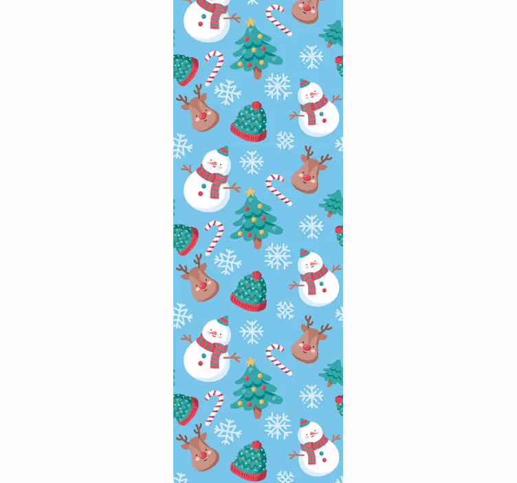 Tapete Weihnachten festliches jahreszeitmuster - TenStickers