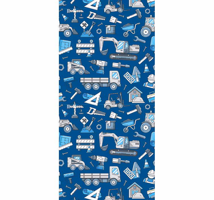 Babyzimmer Tapete bauspielzeit - TenStickers