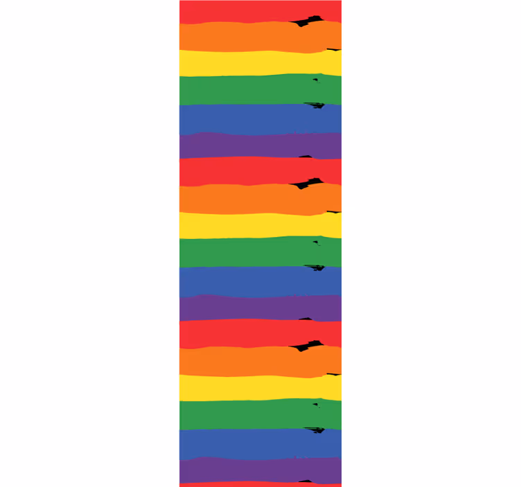 Gestreifte Tapete regenbogen gestreifter hintergrund - TenStickers