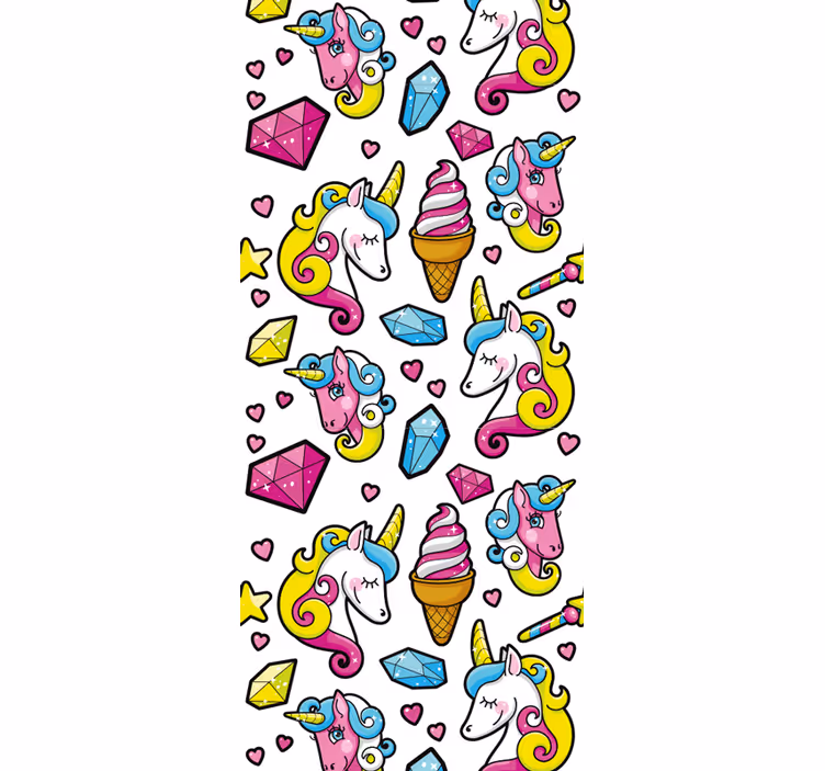 Tapete Kinderzimmer einhorn fantasy motiv - TenStickers