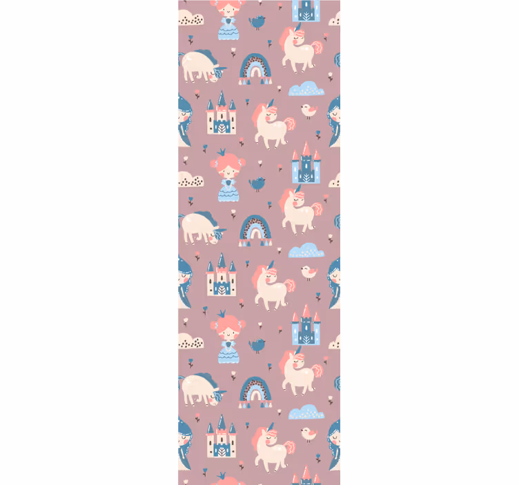 Babyzimmer Tapete märchen-einhörner - TenStickers