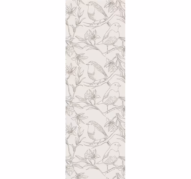 Tapete Vögel vogel-skizzen-design - TenStickers