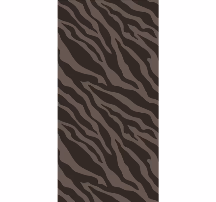 Tapete Zebra stilvolles schwarz-braunes muster - TenStickers