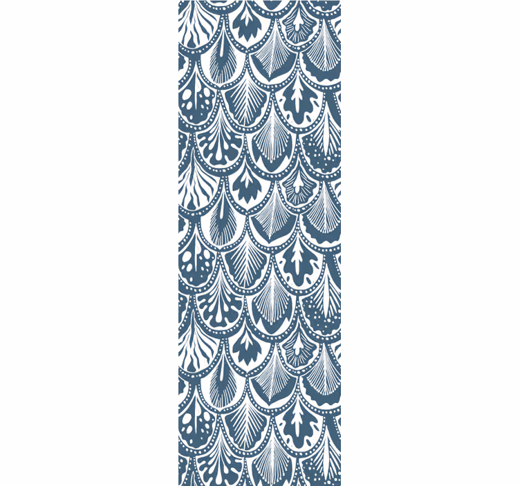 Ornament Tapete verziertes jakobsmuschelmuster - TenStickers