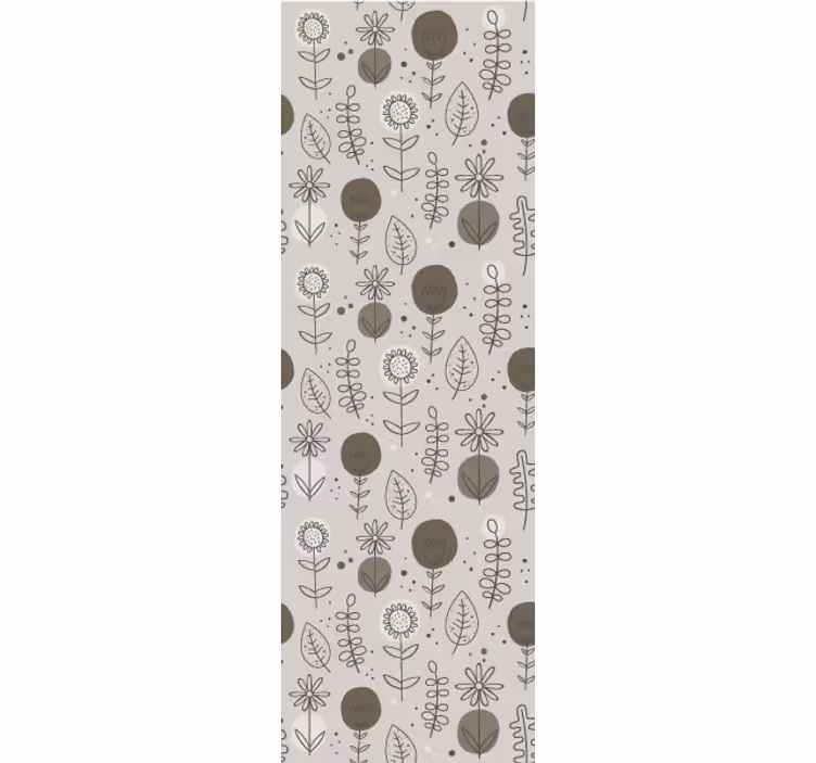 Blumentapete florale skizzenmotive - TenStickers