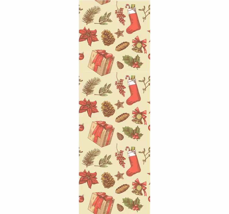 Tapete Weihnachten festliches weihnachtsdesign - TenStickers