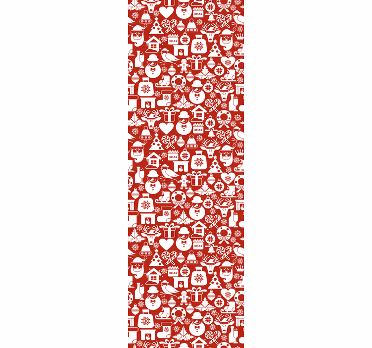 Tapete Weihnachten festliche feiertagsmuster - TenStickers