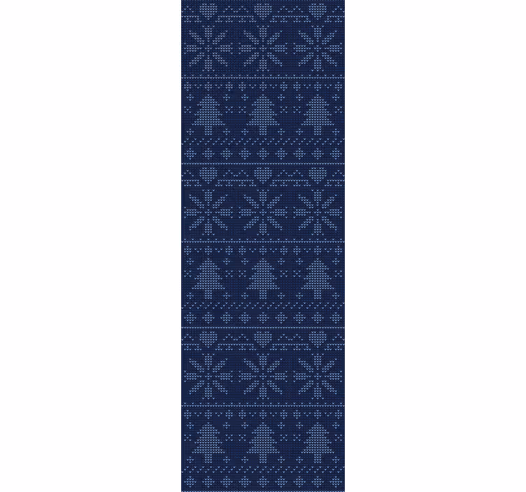 Tapete Weihnachten festliches strickmuster - TenStickers