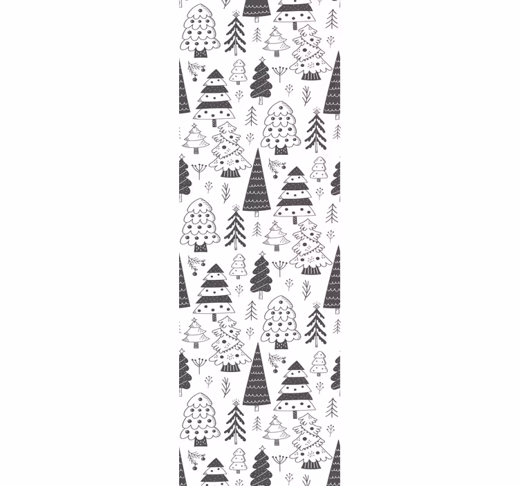 Tapete Weihnachten festliches baummuster - TenStickers