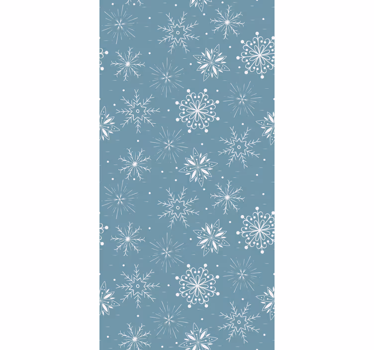 Tapete Weihnachten schneeflocken motiv - TenStickers