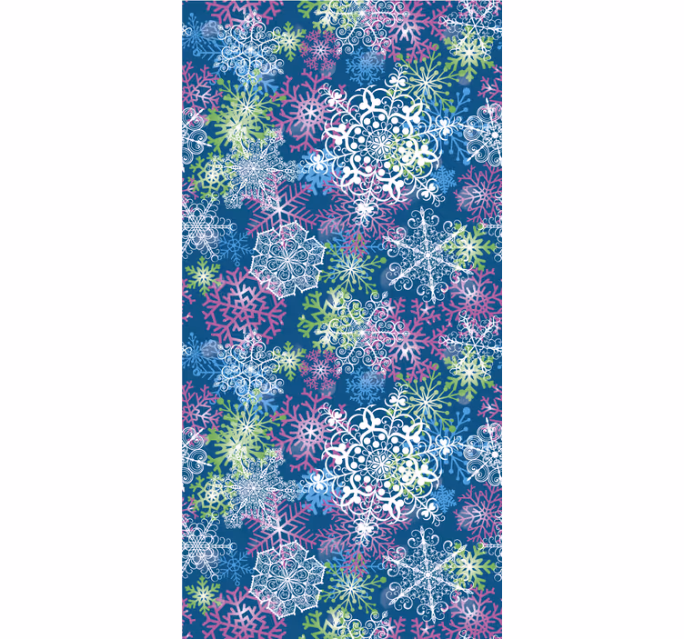 Tapete Weihnachten schneeflockenensemble - TenStickers