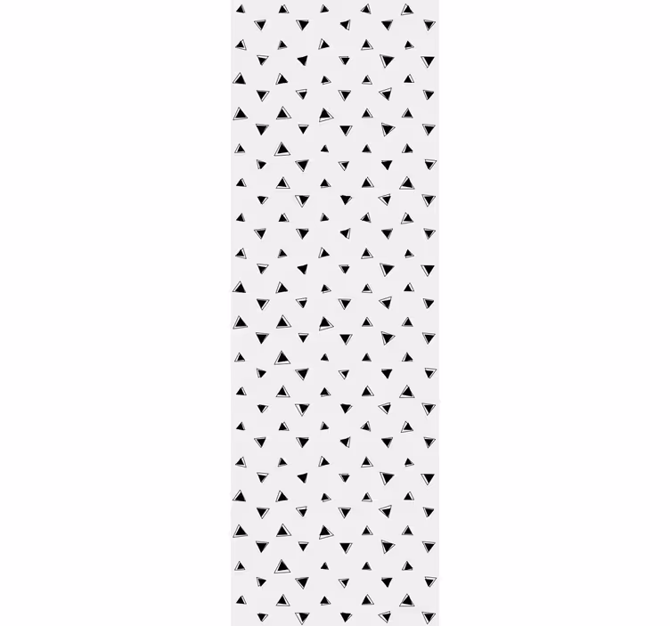 Tapete geometrisch schwarz-weiß-motiv - TenStickers