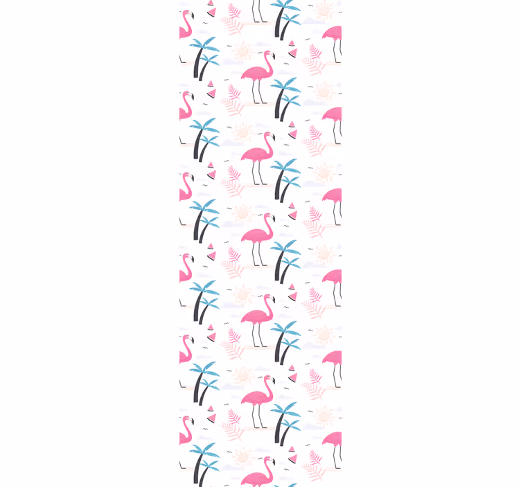 Tapete Vögel tropische flamingoszene - TenStickers