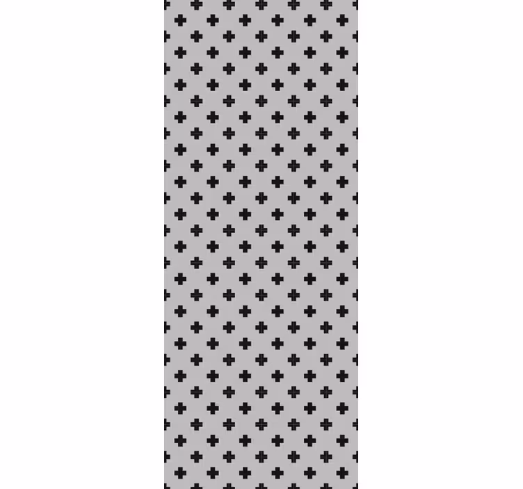 Geometrische Tapete kreuzmuster - TenStickers