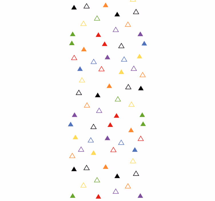 Tapete geometrisch buntes dreiecksmotiv - TenStickers