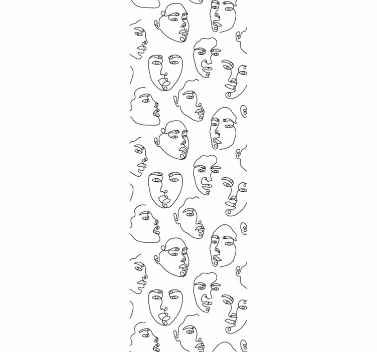 Tapete Kunst strichzeichnungen - TenStickers