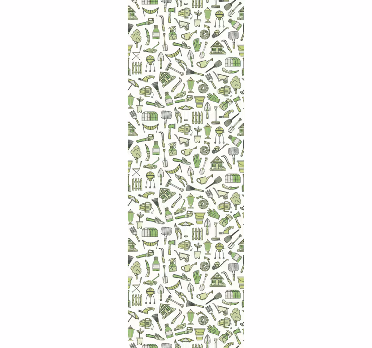 Tapete grün im urban gardening stil - TenStickers