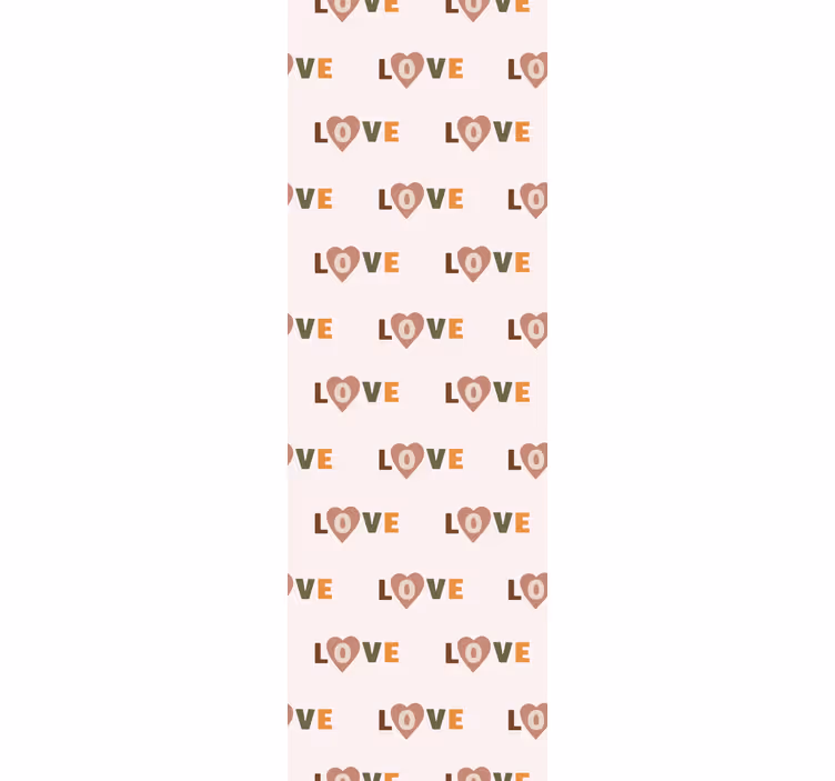Tapete Schriftzug liebe textmuster - TenStickers