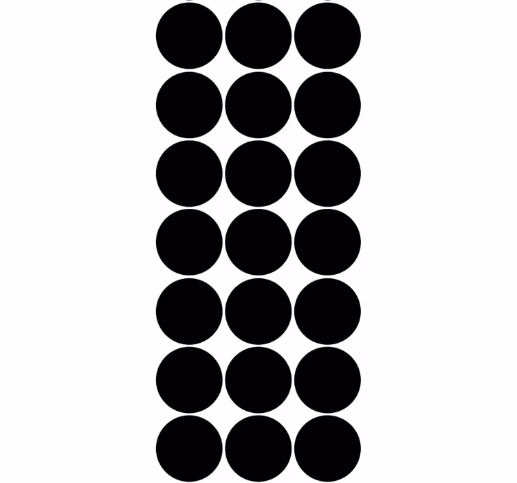 Tapete Tupfen schickes schwarzes kreismuster - TenStickers