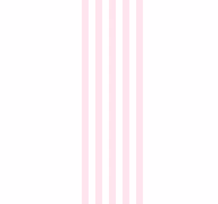 Gestreifte Tapete rosa und weißes minimalistisches muster - TenStickers