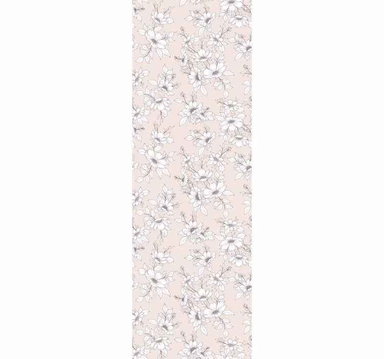 Blumentapete elegante beige komposition - TenStickers