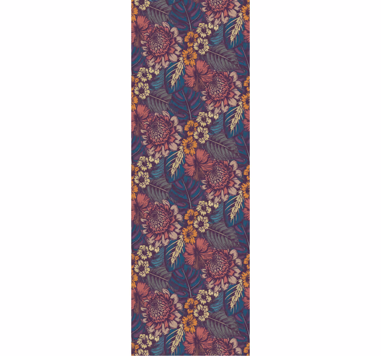 Blumentapete botanisches vintage-muster - TenStickers