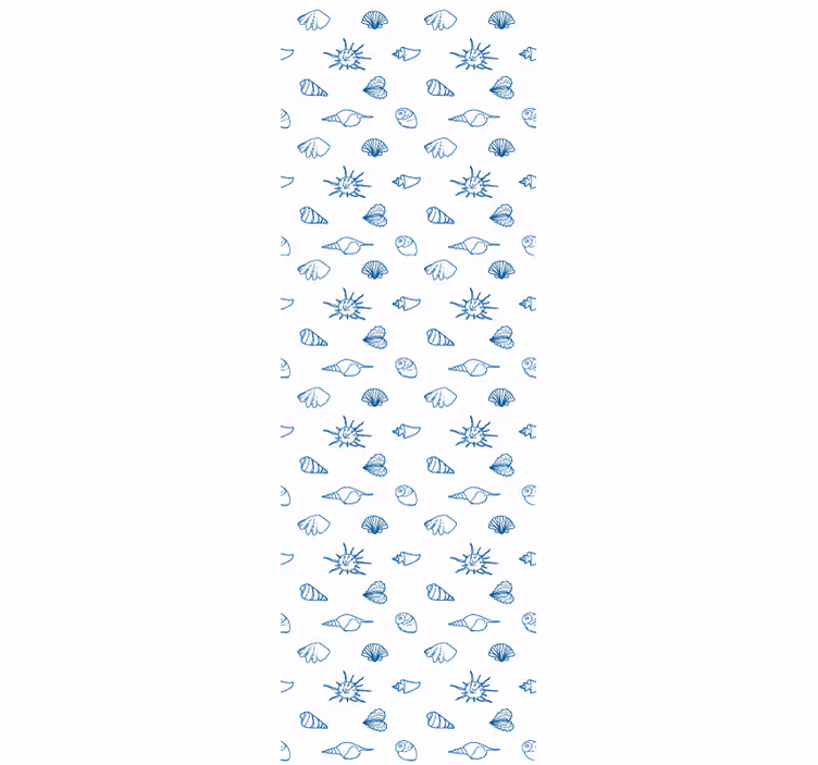 Fische tapete mit maritimem skizzenmotiv - TenStickers
