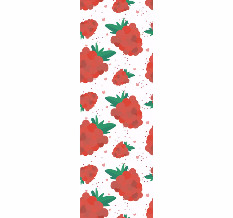 Tapete Natur himbeer-muster - TenStickers