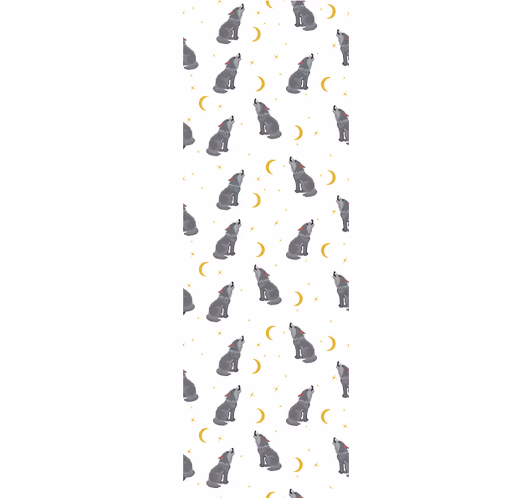 Hunde tapete mit himmlischem hundenmuster - TenStickers