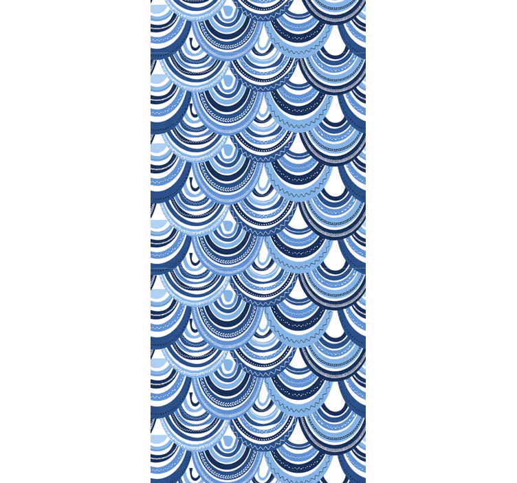Tapete geometrisch jakobsmuschel-muster - TenStickers