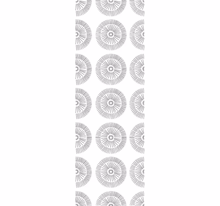 Wohnzimmer Tapete minimalistische kreisförmige muster - TenStickers
