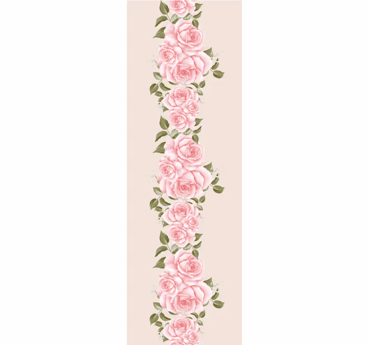 Blumentapete floraler streifenakzent - TenStickers