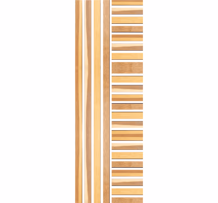 Gestreifte Tapete gestreiftes holz - TenStickers