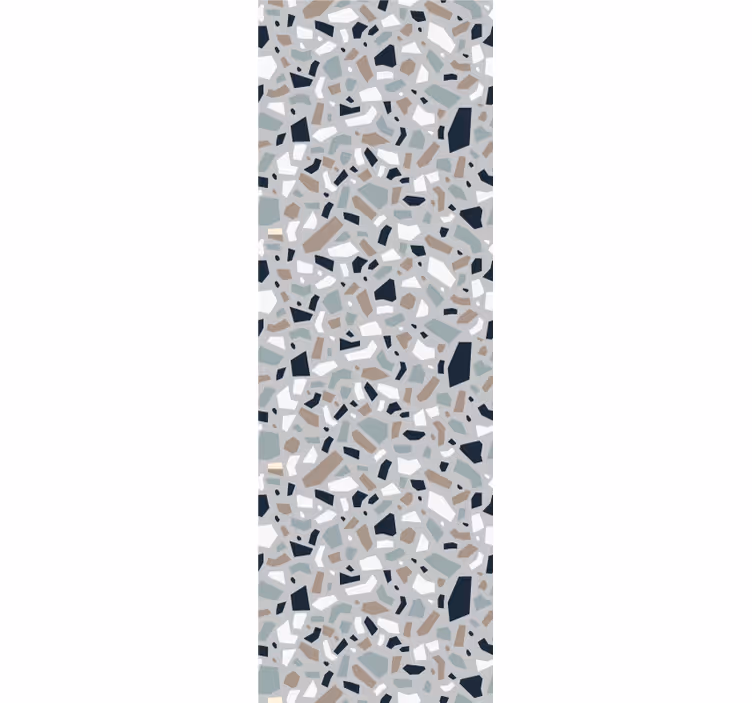 Tapete Muster grauer eleganter terrazzo - TenStickers