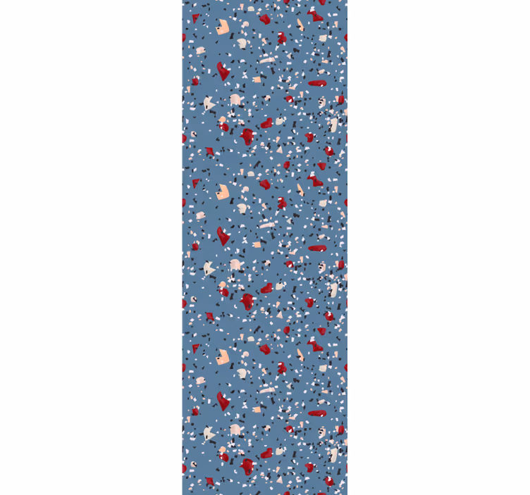Tapete Textur blaue terrazzo-imitation - TenStickers