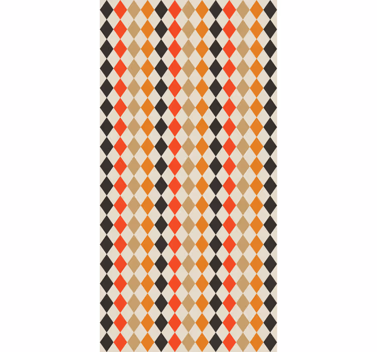 Tapete Hochzeit buntes rautenmuster - TenStickers