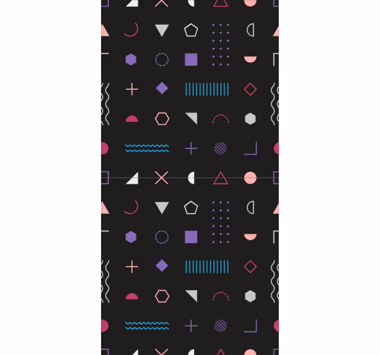 Tapete geometrisch bunte formen - TenStickers