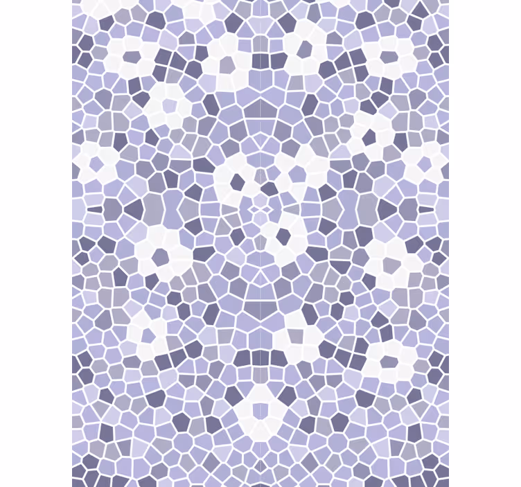 Tapete Fliesenoptik mosaik blumenmuster - TenStickers
