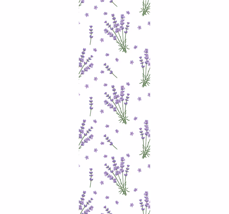 Blumentapete lavendel blumengarten - TenStickers