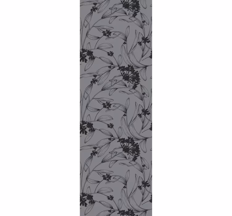 Tapete Hochzeit graue botanische highlights - TenStickers