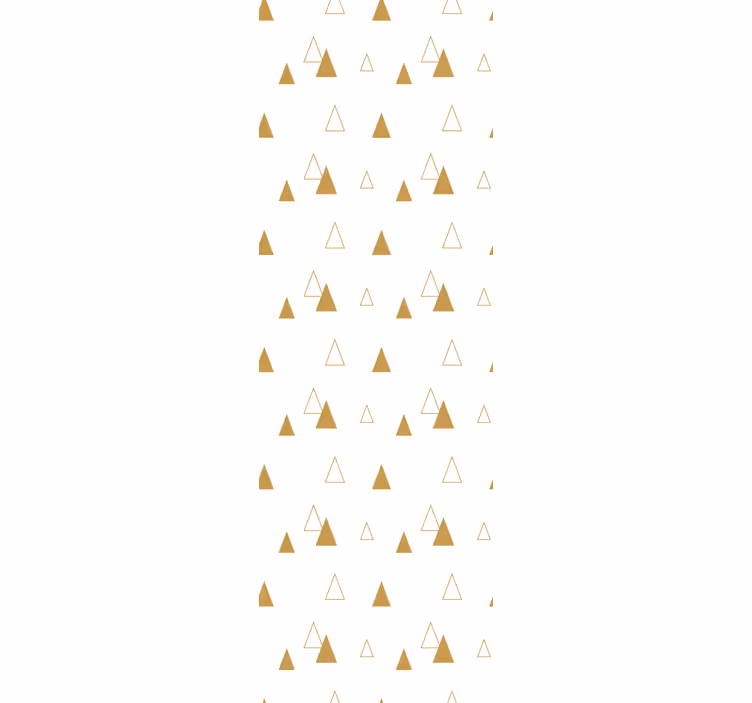 Tapete dreiecke mit goldenem muster - TenStickers