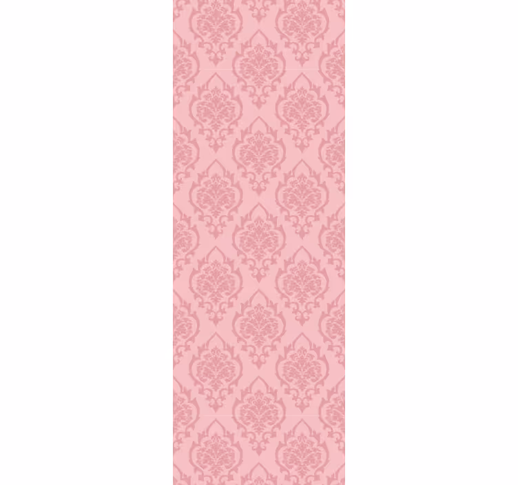 Tapete Barock rosa blumenmuster - TenStickers