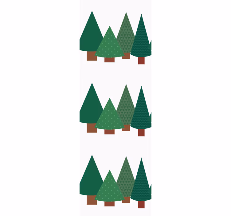 Tapete Weihnachten tannenzapfen immergrüne pflanzen - TenStickers